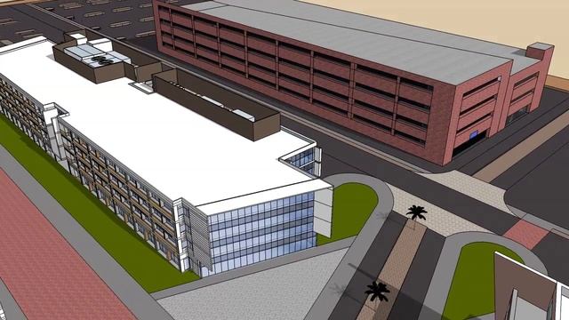 Campus Example In SketchUp Pro смотреть онлайн