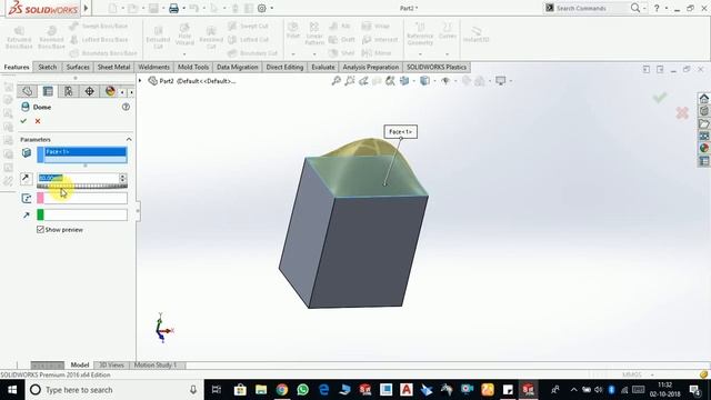 22. SOLID WORKS FOR BEGINNERS - DOME смотреть онлайн