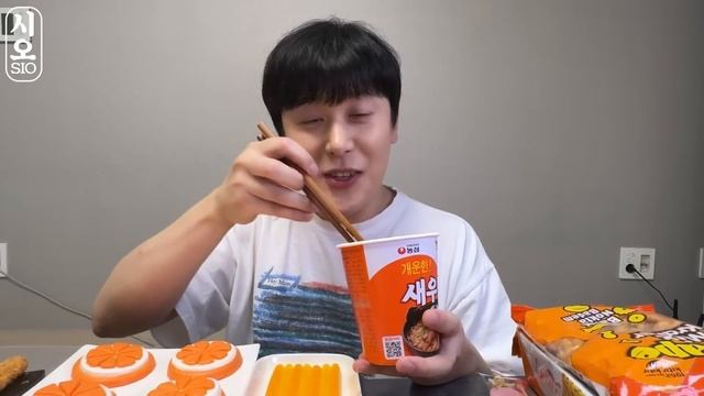 ASMR MUKBANG | 직접 만든 갤럭시 꿀젤리 오렌지 디저트 아이스크림 먹방 & 레시피 DESSERT GALAXY HONEY JELLY CANDY