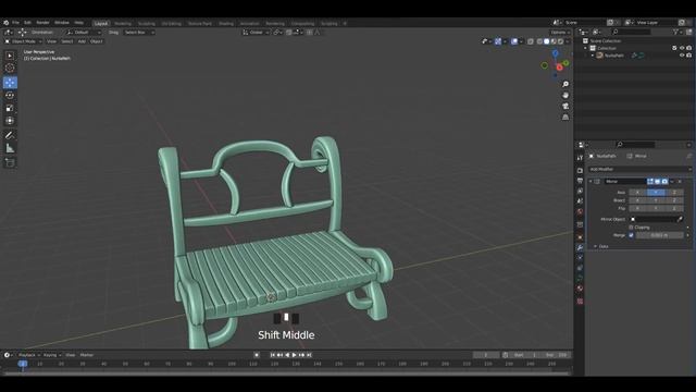 Blender Modeling Tutorial - Wood Chair [2.93] смотреть онлайн
