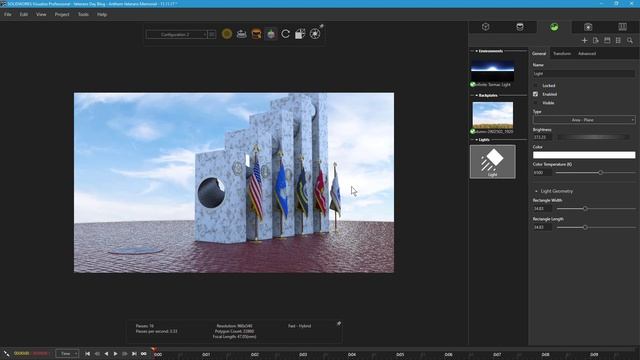 Video Tech Tip: Recreating Anthem Veterans Memorial in SOLIDWORKS Visualize смотреть онлайн