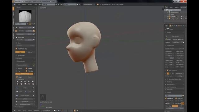 Anime / Manga Female Head Block In Blender Sculpt Part 1 смотреть онлайн