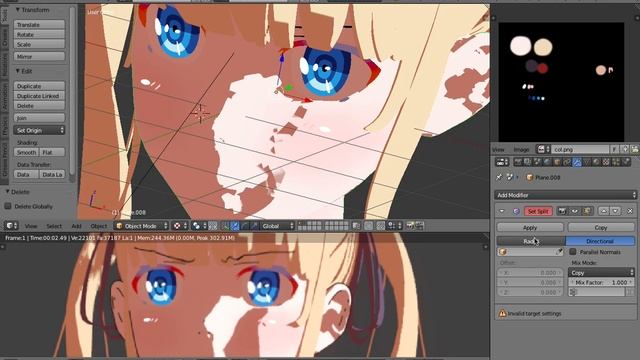 Normal Editing for Anime characters in Blender [Tutorial] смотреть онлайн