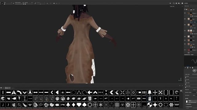 Stylized Cloth Texturing in Substance Painter | Full Progress, Timelaps X2 смотреть онлайн