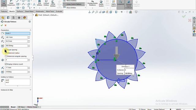 solidwork class 7 how to use #mirror, #linear pattern, #circular pattern, #solidworks #cad смотреть онлайн