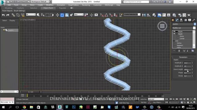 3dsMax 2015 -Tutorial - Modeling a braid смотреть онлайн