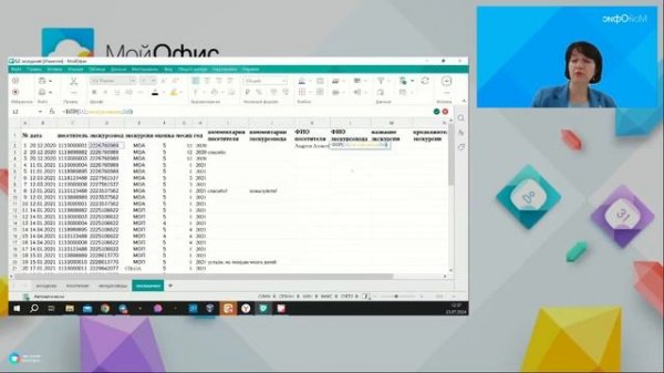 Создание сводной таблицы для анализа данных и формирования отчёта