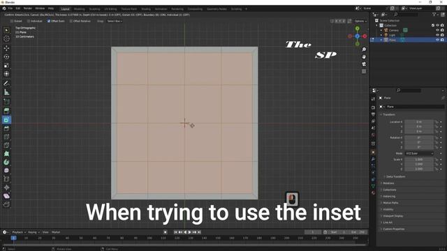Blender Tutorial : How To Inset Individual Faces Together In Blender