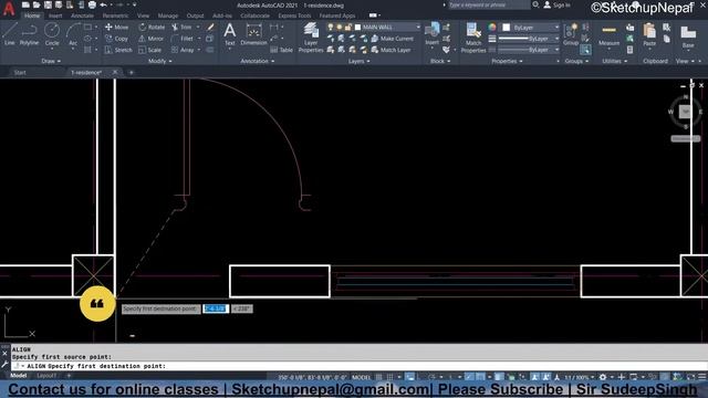 Ground Floor Plan | AutoCAD Nepali Tutorial | Project 05 смотреть онлайн