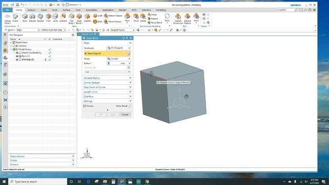 Siemens NX Tutorial смотреть онлайн