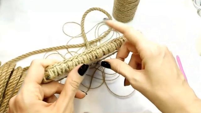 СВЯЗАЛА 20 ШТУК| Теперь на полках порядок| Квадратная корзина из джута смотреть онлайн