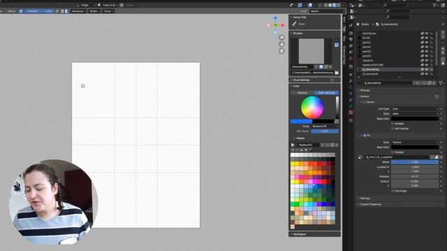 See grease pencil vertex colors in solid view mode (textures too!) Blender quick tip смотреть онлайн