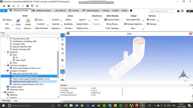 INPUT GEOMETRY TO ANSYS AND MESHING[ELBOW MIXING FLUENT] смотреть онлайн