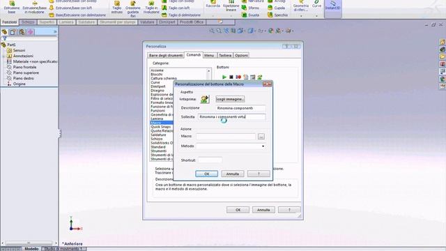 Come creare una icona per lanciare una macro in SolidWorks смотреть онлайн