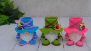 Чудесный гном - в каждый дом😍Потрясающая идея из втулок от туалетной бумаги🌺Легко и быстро!