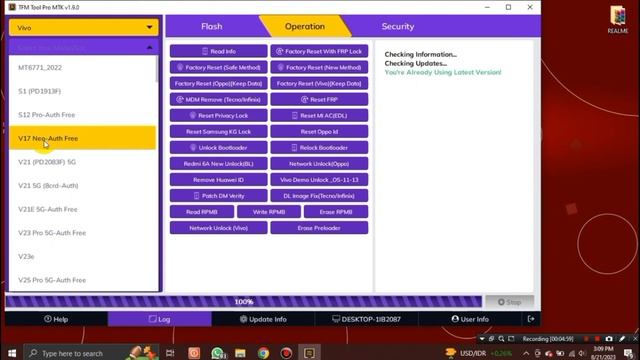 Vivo Mediatek New Security Juli 2023 Game Over ( Factory Reset Frp Demo ) No Aunth ( TFM Tool Pro смотреть онлайн