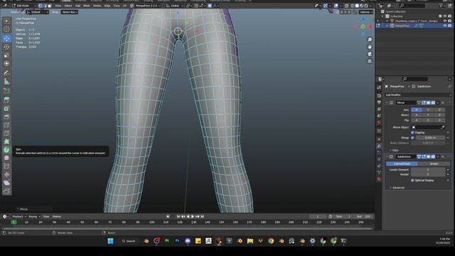 Mesh With Me! Meshing a Bodysuit using Retopoflow #secondlife #creating #meshing #rigging смотреть онлайн
