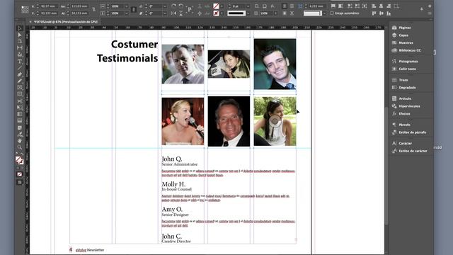 INDESIGN 2018: 3º Colocar imágenes y crear pies de foto смотреть онлайн