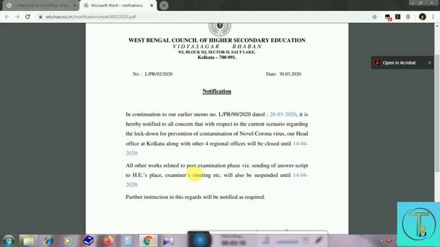 West Bengal Higher Secondary Education (HS) & NSOU Notification on 30/03/2020 смотреть онлайн