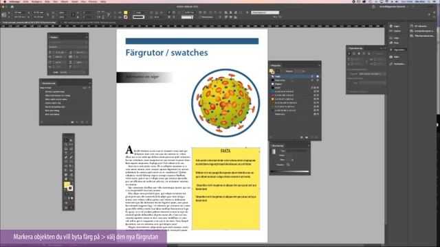 Färgrutor / swatches Adobe InDesign смотреть онлайн