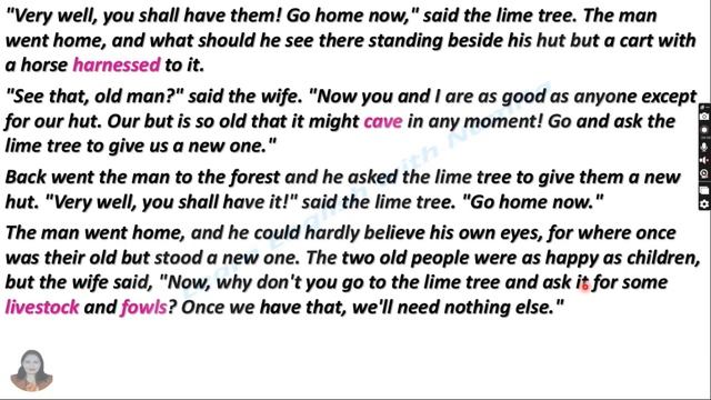 The Old Woman and the Lime Tree|Class-8|Unit-5|Reading II English|Learn English With Namita смотреть онлайн