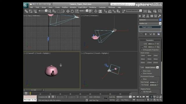 Learn Autodesk 3ds Max - Chapter 10 - Camera Types смотреть онлайн