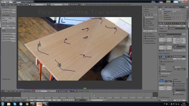 Blender VFX camera tracking - rubik's cubes смотреть онлайн