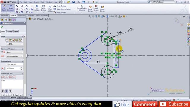 SolidWorks Tutorial - 3D Model - 03 смотреть онлайн