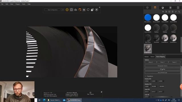 Solidworks Visualize Tutorial - Watch Rendering & Texturing смотреть онлайн
