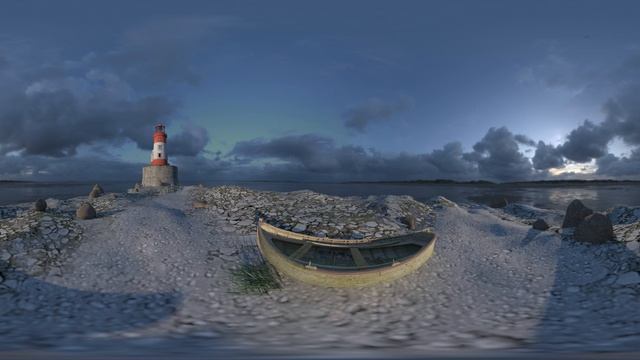 Radeon ProRender - Example VR 360 output (lighthouse scene) смотреть онлайн