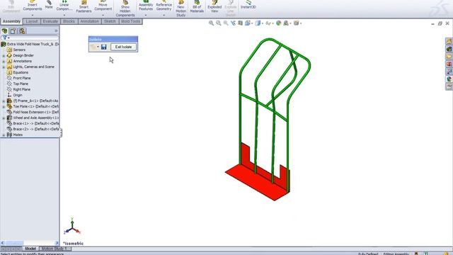 SolidWorks Drawing View showing a body (from a multibody part) + other components смотреть онлайн
