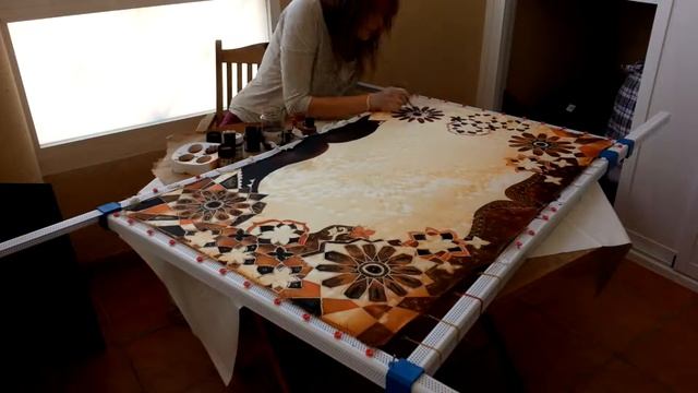 Olga Gorbunova. Silk painting online. смотреть онлайн