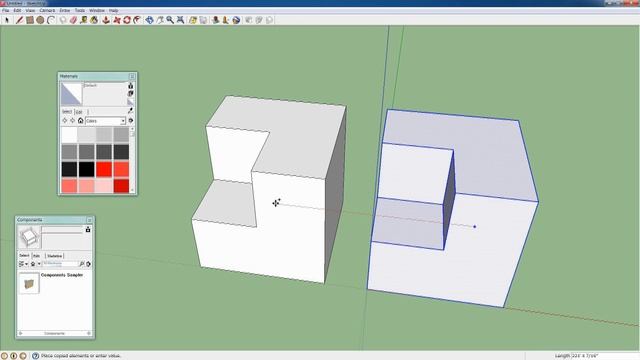 SketchUp  03 Mirror Copy