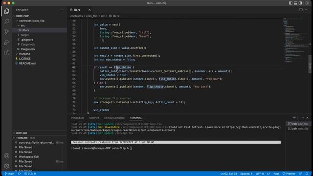 CoinFlip Soroban Smart Contract Game- Code walk through смотреть онлайн