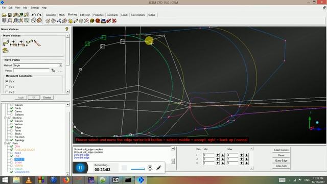 Lesson 9 - Part1- ICEM CFD Aircraft Wing Body Meshing смотреть онлайн