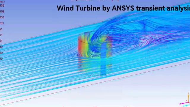 Wind Turbine by ANSYS transient analysis смотреть онлайн