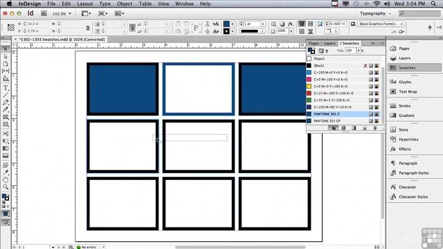 088 Indesign CS6 1303 Creating amp Using Swatches Part 2 смотреть онлайн