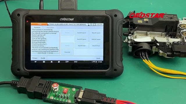 OBDSTAR DC706 Read and Write VW DL501 Gen2 TCM on Bench obdii365 смотреть онлайн