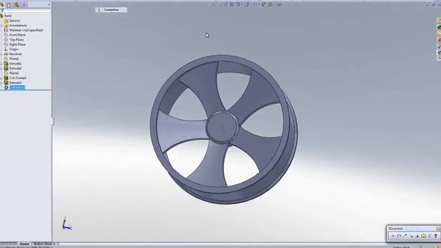 SolidWorks tutorial: 20'' rim смотреть онлайн