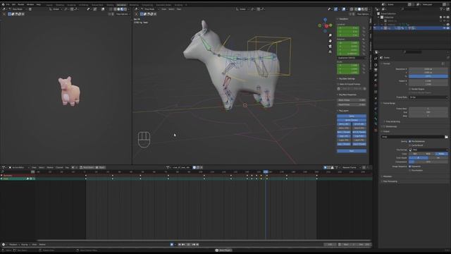 how to animate a quadruped animal in Blender ✨critter modeling series part 3 смотреть онлайн
