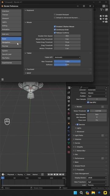 ДВЕ ОБЯЗАТЕЛЬНЫЕ НАСТРОЙКИ ДЛЯ СКУЛЬПТА В BLENDER #blender #sculpting #blendertutorial смотреть онлайн