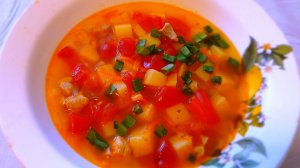 Суп "Яркий" со свининой