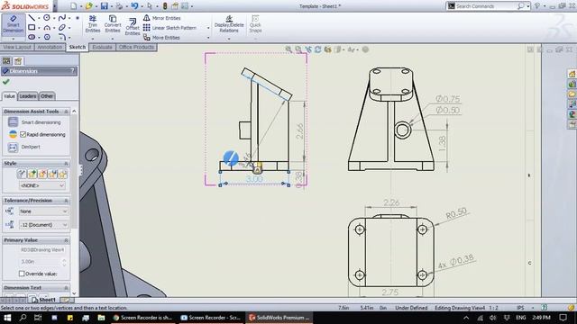 Solidworks 2013: Solidworks Drawing смотреть онлайн