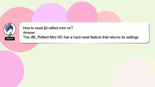 How to reset jbl reflect mini nc? смотреть онлайн