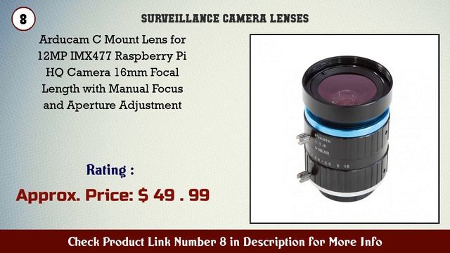 Top 10 Surveillance Camera Lenses to buy in USA 2021 | Price & Review смотреть онлайн