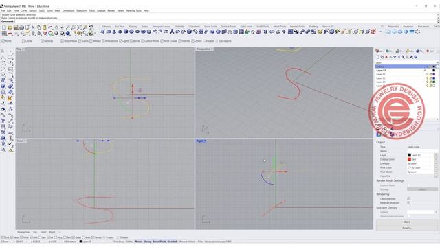 How to Create Wired Folding Shapes in Rhino 3D Software смотреть онлайн