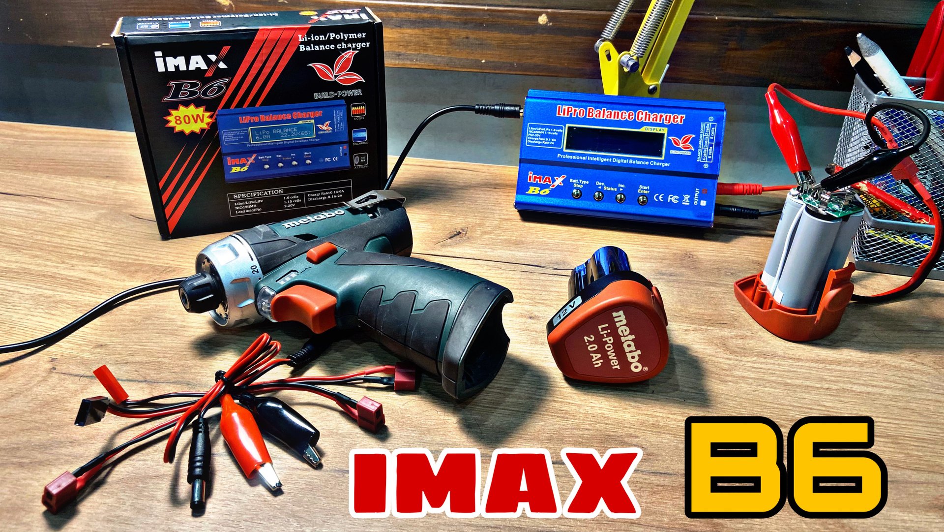 Как измерить емкость аккумулятора?Универсальное зарядное устройство IMAX B6 для Li-po и Li-on. смотреть онлайн