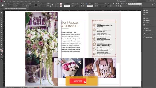 Threading Text Frames Linking Text frame in Indesign 2020 смотреть онлайн