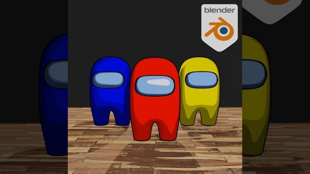 【Blender】CG Amongus Character #shorts смотреть онлайн