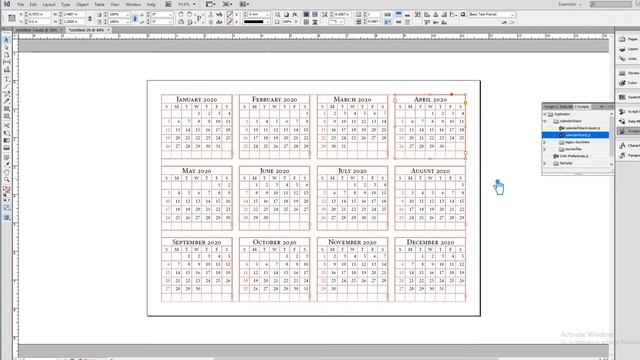 How to MAKE A CALENDAR in Indesign | How to CREATE A CALENDAR Indesign смотреть онлайн